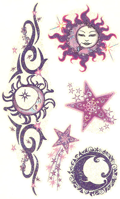 glitter mystical celestial tattoo glitter mystical celestial tattoo